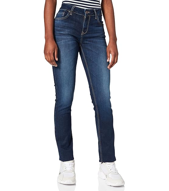 Damen - Aspen Y - Mid Waist - Slim Fit Jeans - Hosen